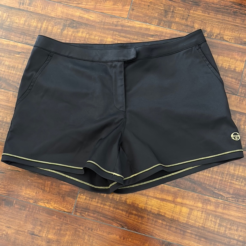 Sergio Tacchini Athletic Shorts Black with Performance Design
